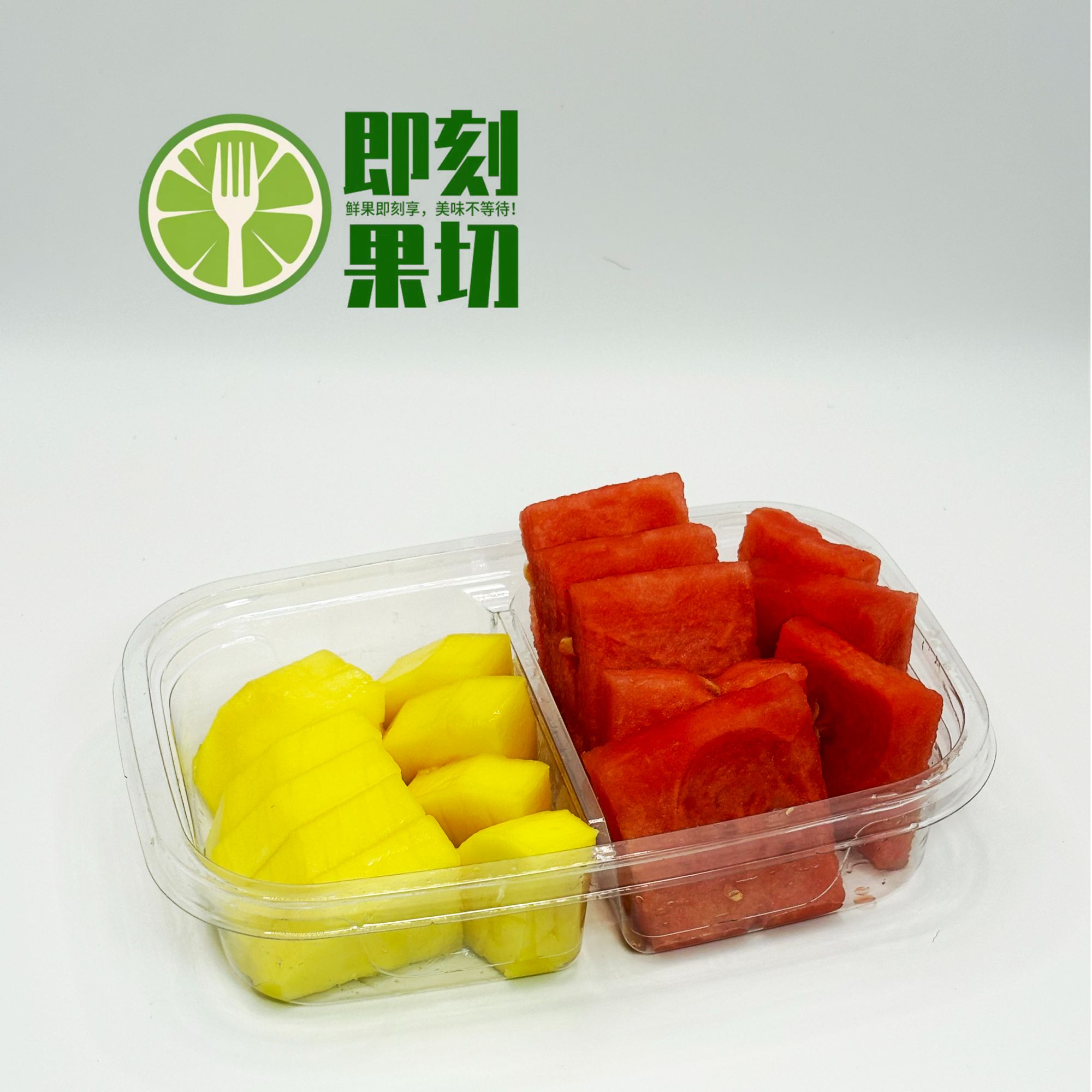 【即刻果切】 鲜切芒果+西瓜  380g