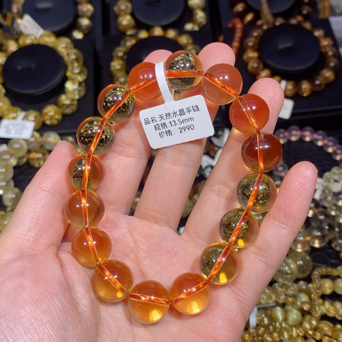 水晶手链未镶嵌手链13.5mm 瑾