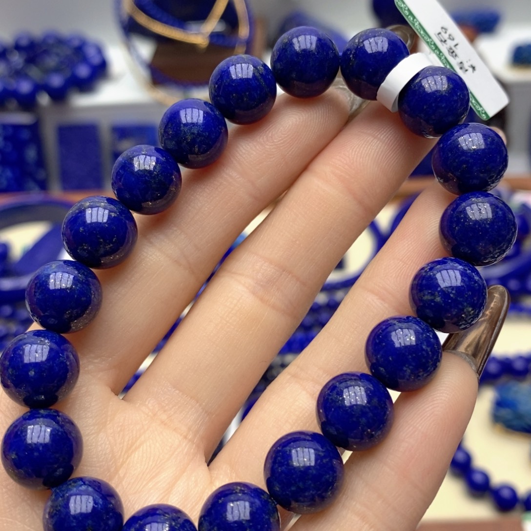 青金石未镶嵌手链10mm