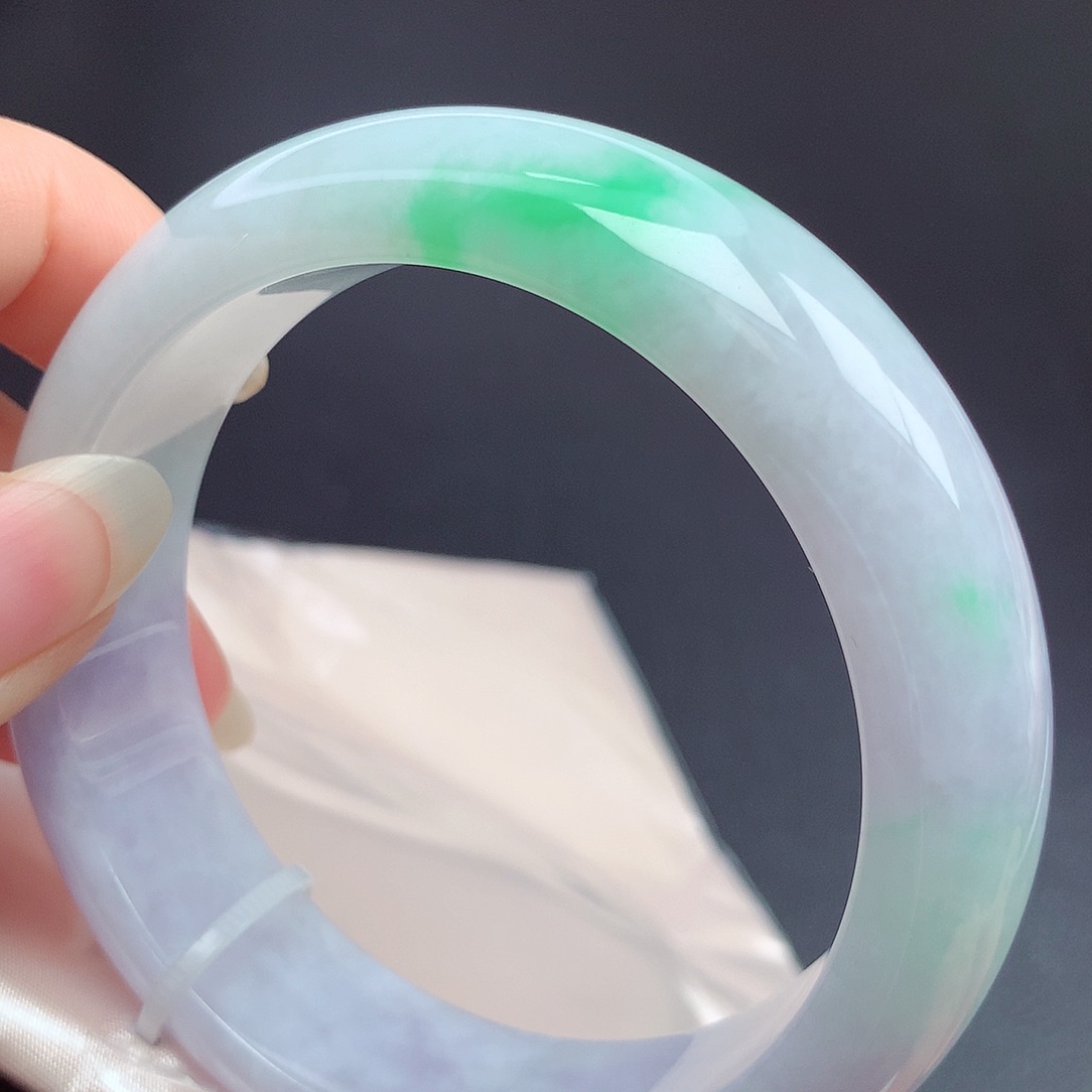 翡翠未镶嵌手镯58.5圈口