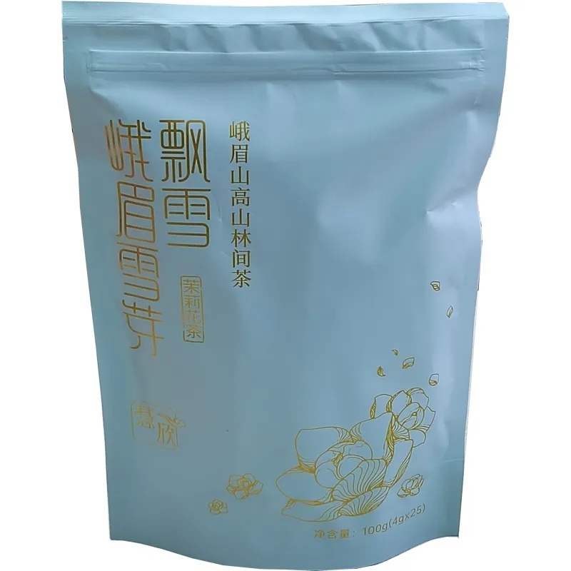 峨眉雪芽 【买二送一】 飘雪慧欣100g 四川茉莉花茶 茶叶 新花新茶