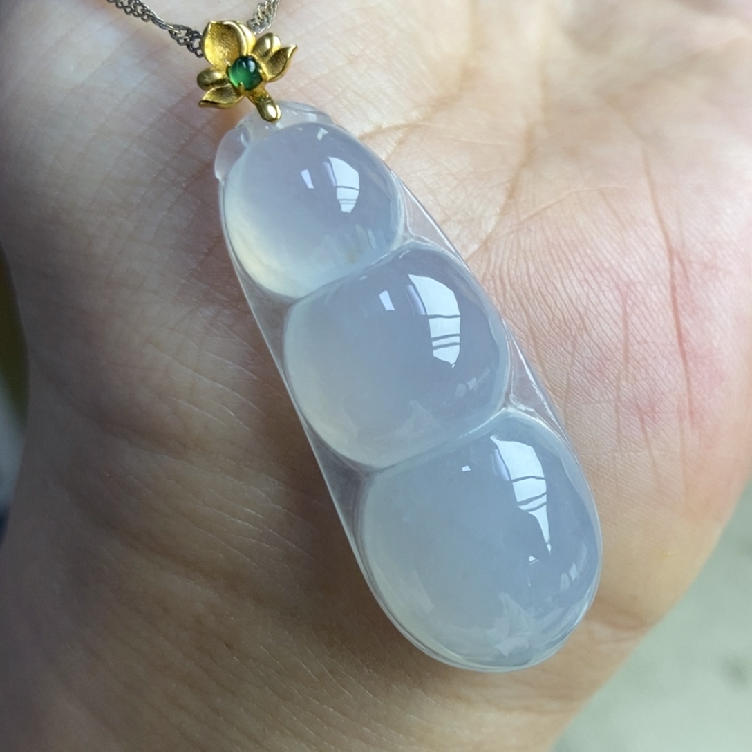 【闪购商品】颈饰18K金镶嵌翡翠15