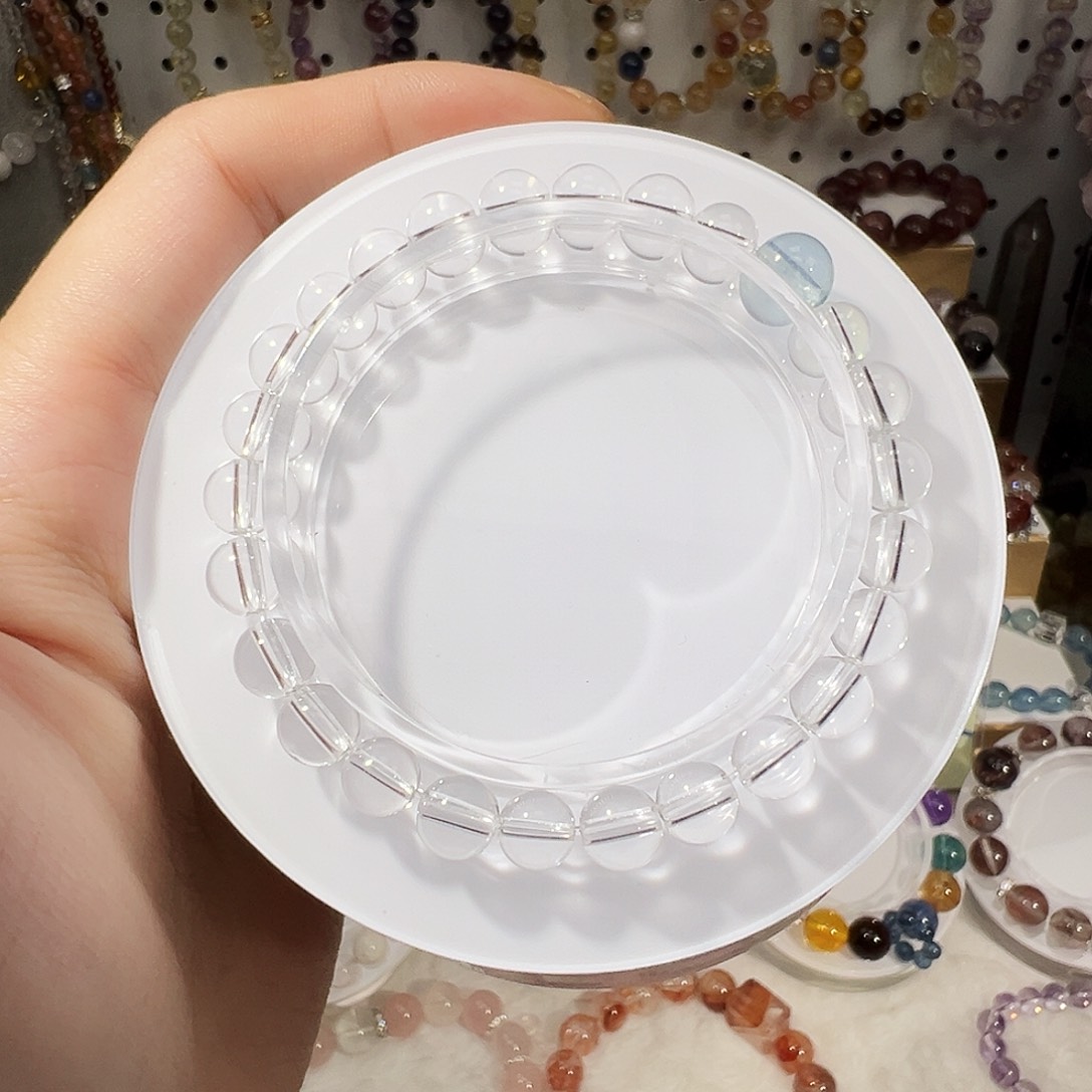 手串未镶嵌水晶白水净体 海蓝宝