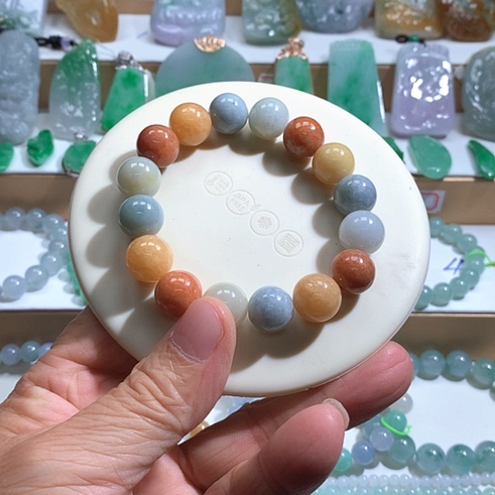 翡翠未镶嵌手链11