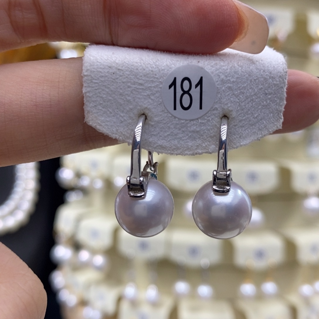 耳饰淡水珍珠银S925镶嵌