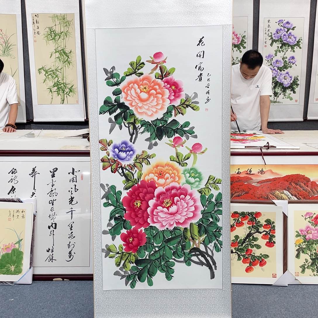 国画手绘手写作品