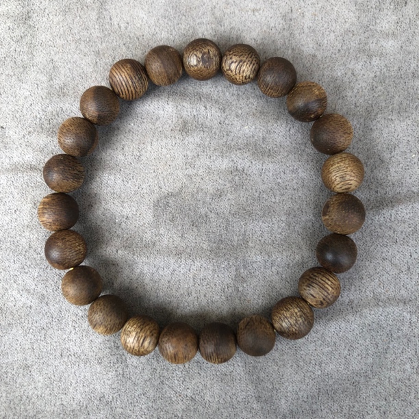 【中国香魁】甄选天然芽庄兰花蜜结紫棋楠8mm沉水单圈手串xk9088092