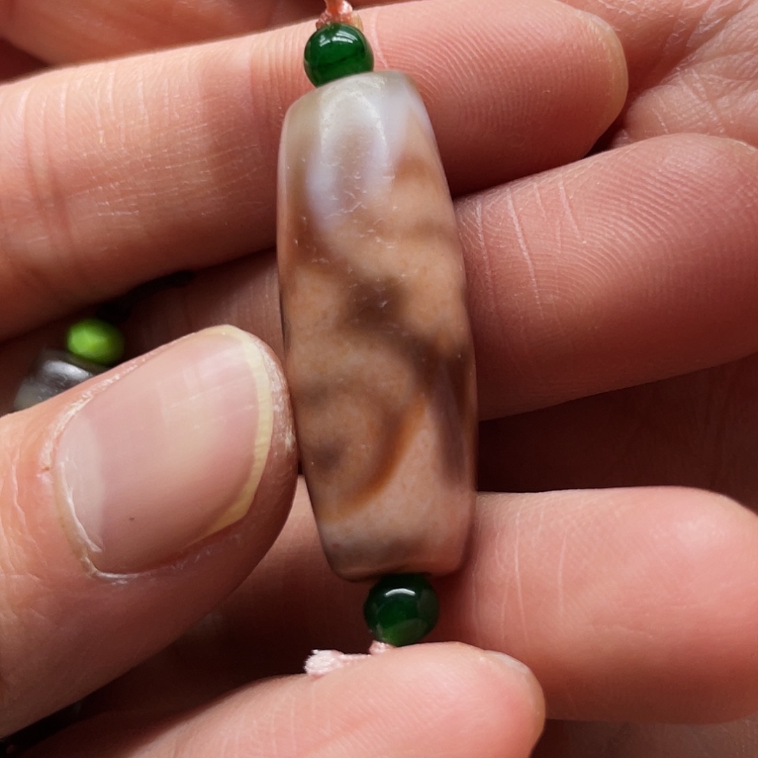 双***️玛瑙/玉髓未镶嵌颈饰