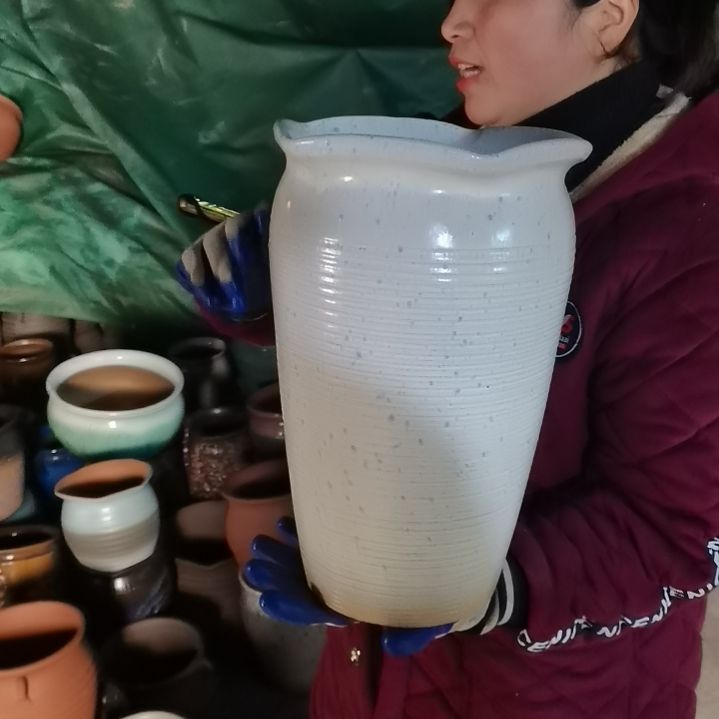 红陶口20高32一个盆