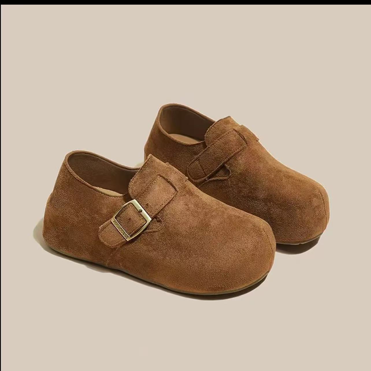 韩版复古软底博肯鞋女2025春季新款平底孕妇鞋一脚蹬舒适百搭单