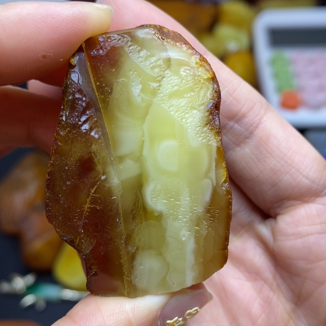 定制琥珀未镶嵌胖