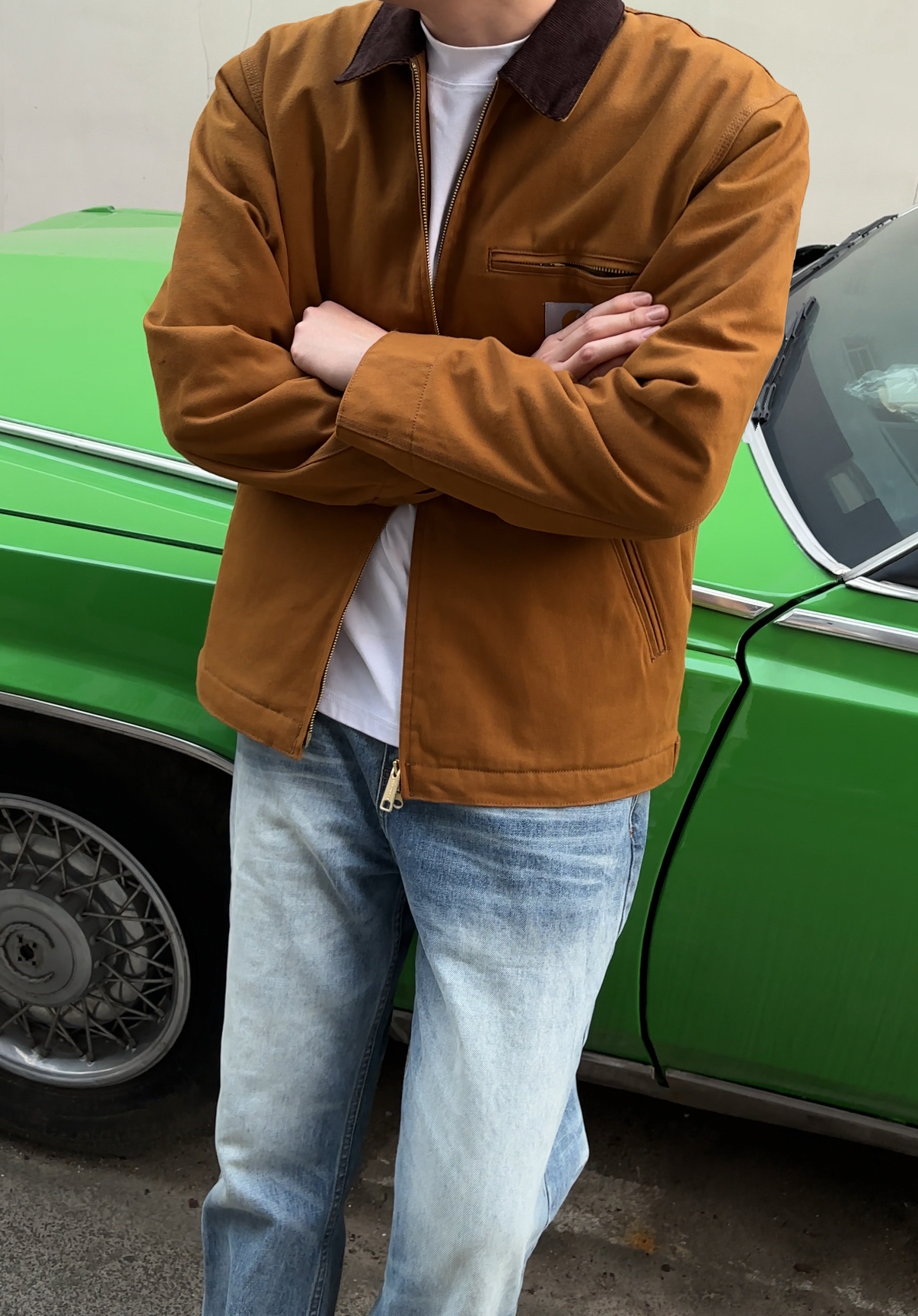 J01 Detroit Jacket 毛毯内里保暖美式复古翻领毛毡夹克工装外套