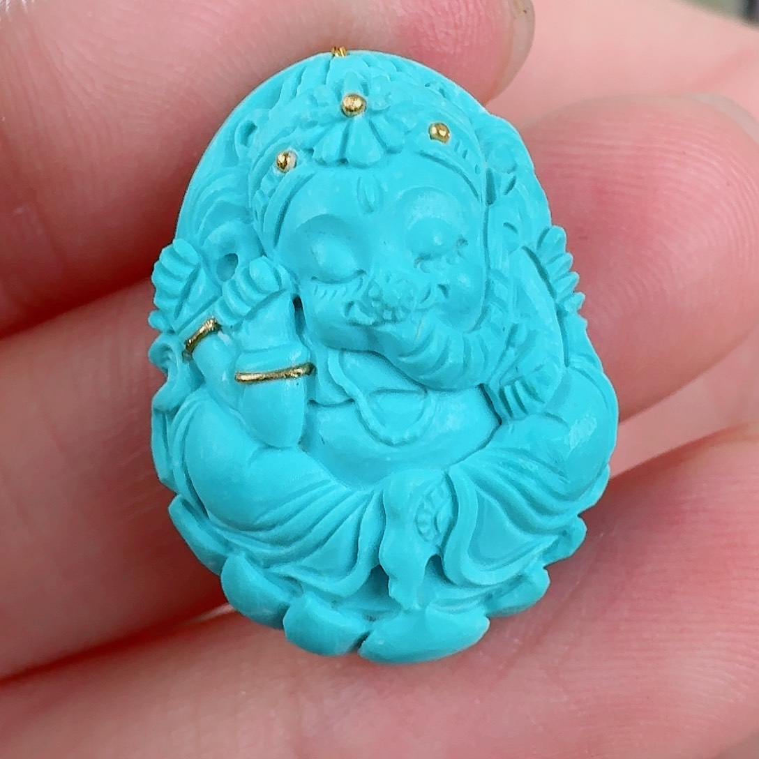 未镶嵌绿松石珠宝奇石