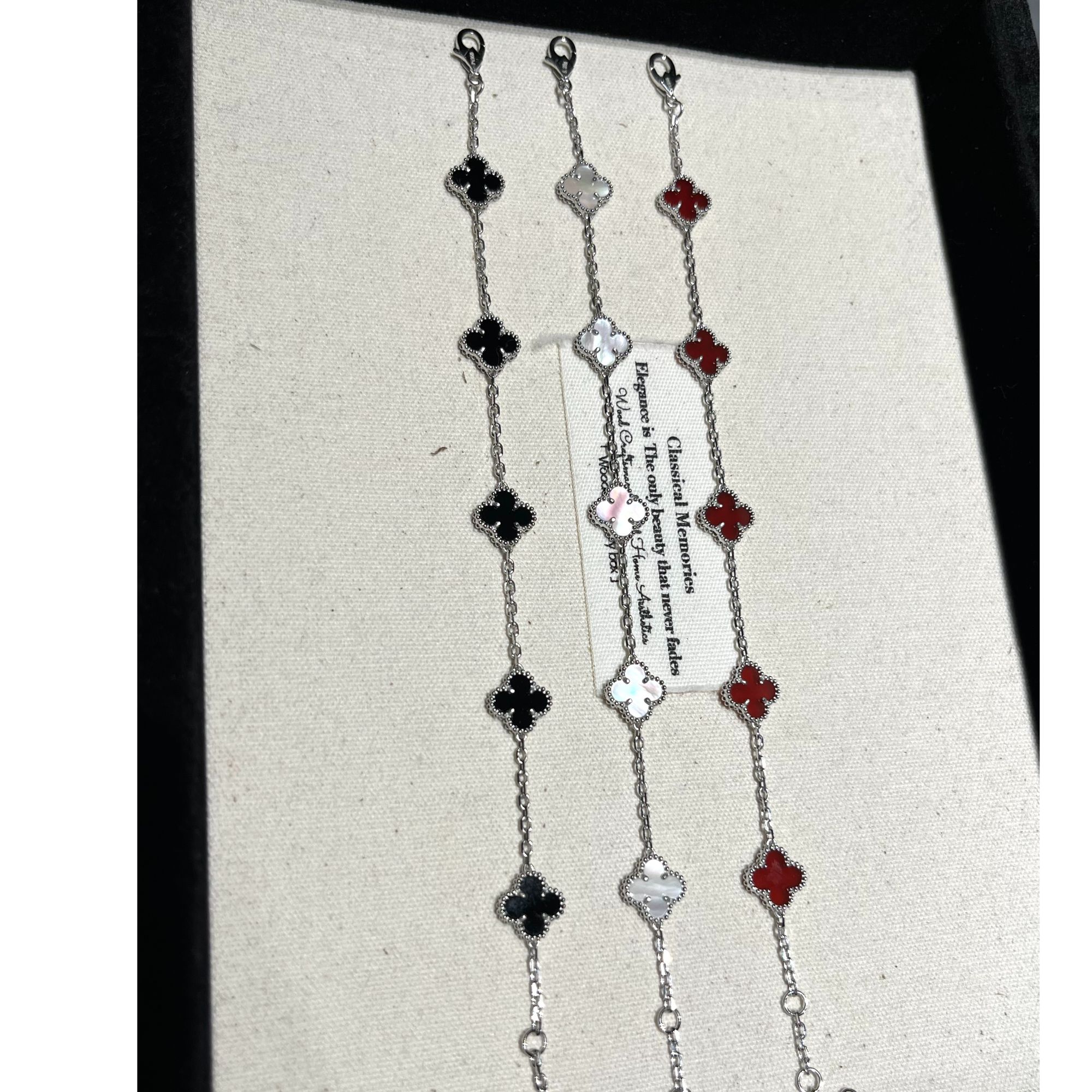 铂金pt950四叶草9mm手链男女同款