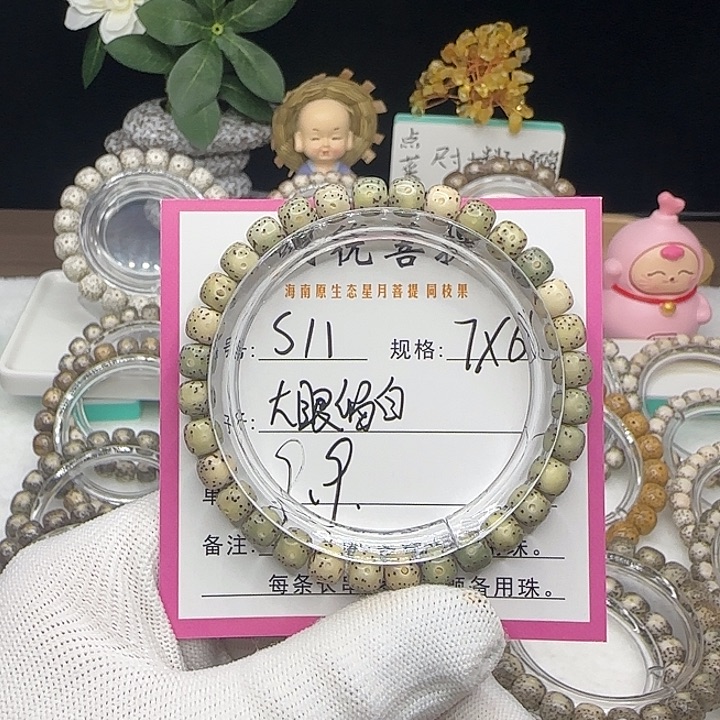 星月菩提吊坠11大眼留白