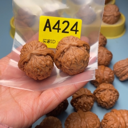 繁***眼吊坠文玩核桃甲骨文精对 34 34