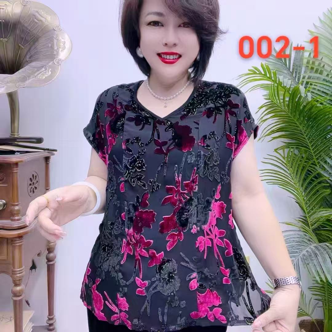 桑蚕丝植绒小衫43A002-1