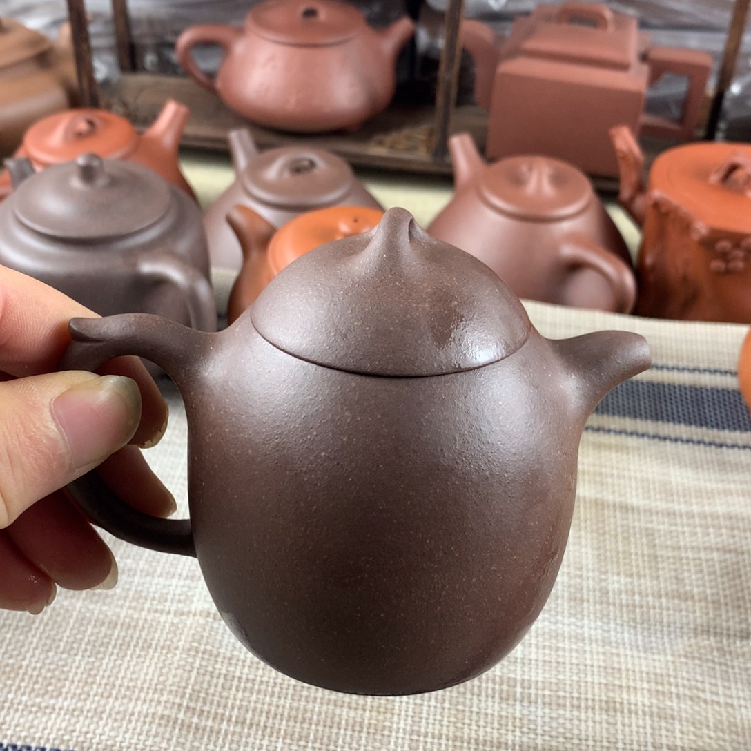 紫砂茶壶天青泥微微瑕