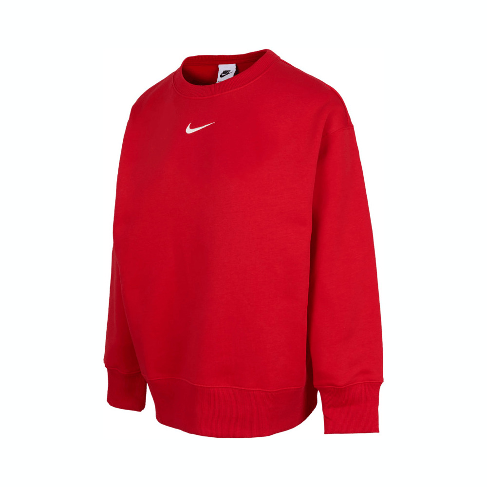 NIKE耐克女子NSW PHNX FLC OS LONG CRE针织无帽卫衣FZ4271-657