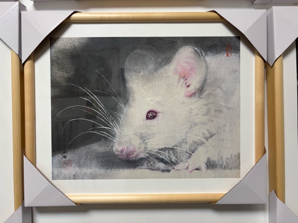大艺儿版画生肖鼠40*50cm