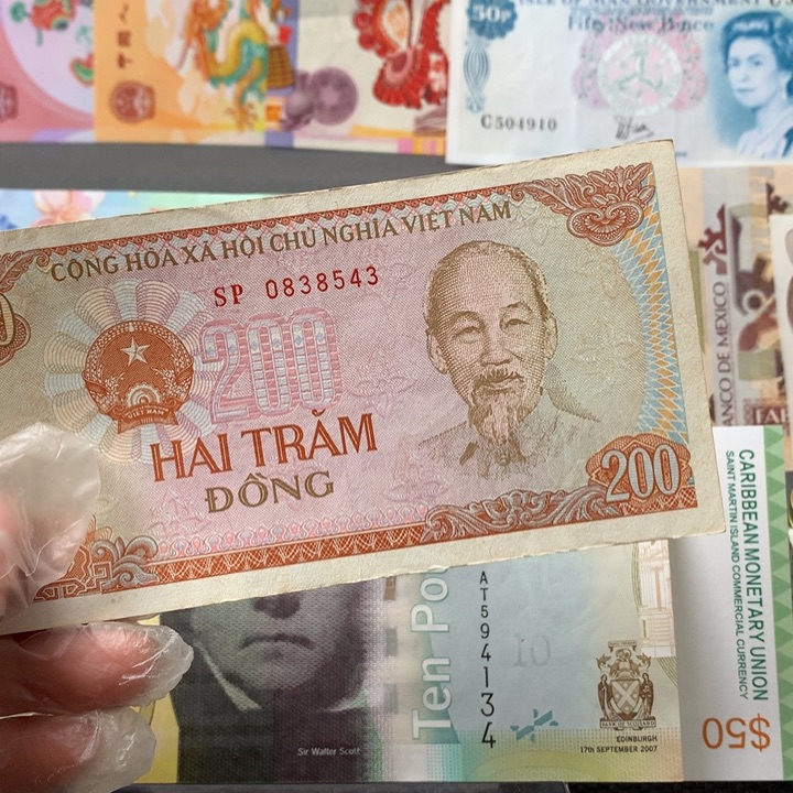 立***练纸币越南盾纸币单张