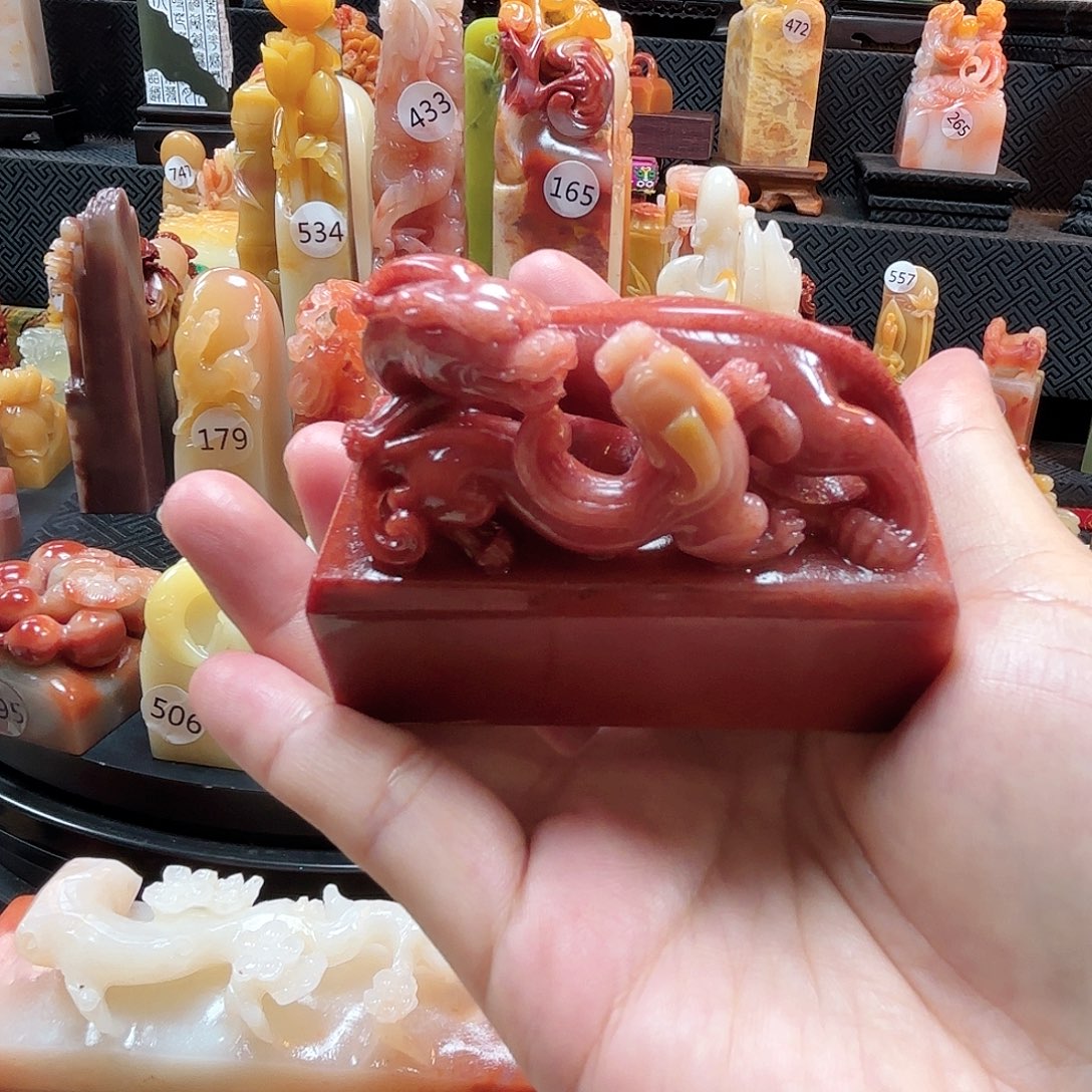 猫***娘寿山石其他古兽精品