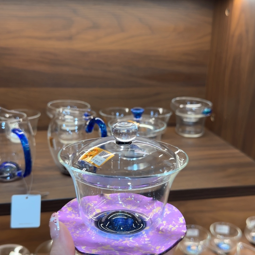 禾器斑斓耀辰盖碗星云紫