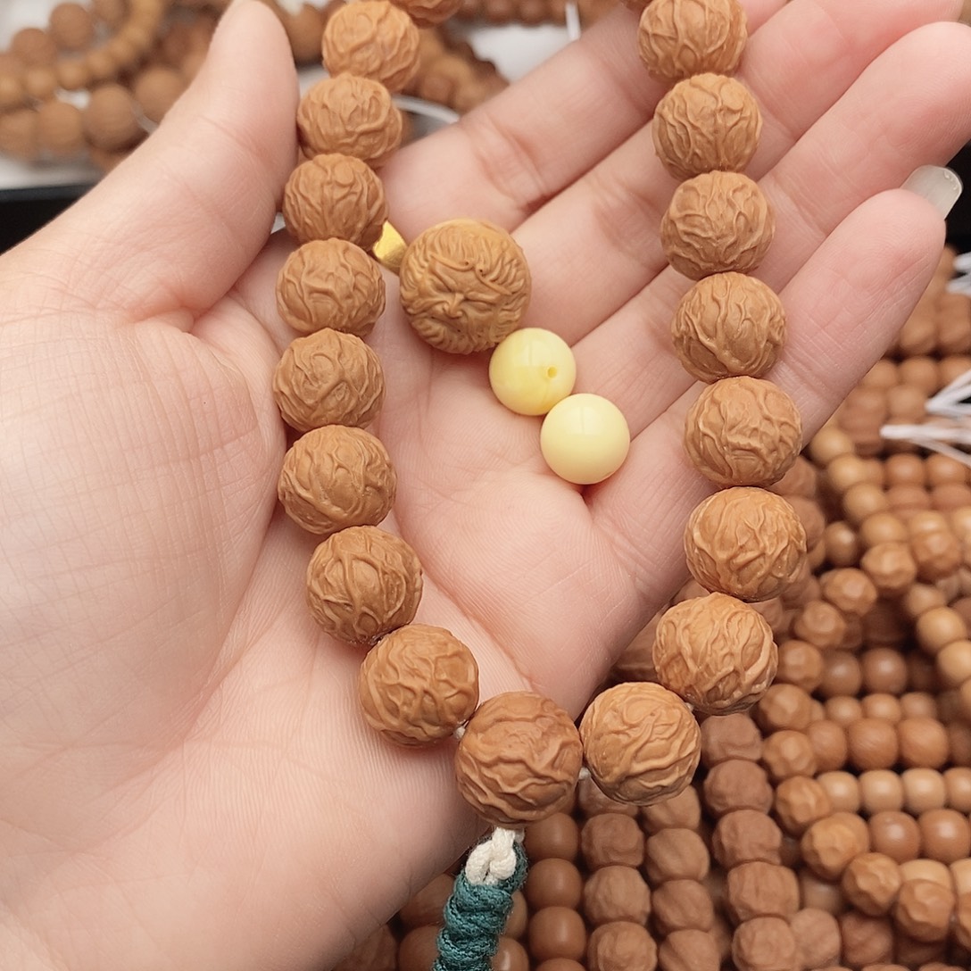 冬***手串猴头核桃原皮原色原生态