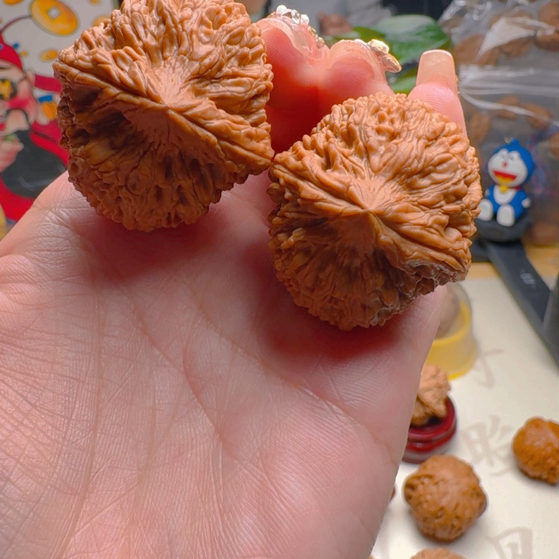 核桃把件34尺寸大蒜头