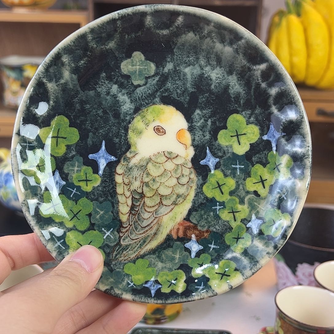 瓷原创手绘高温釉下彩