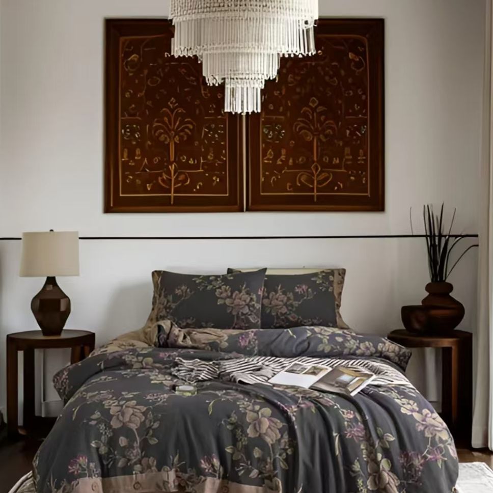 轻奢复古民国风四件套--花畔