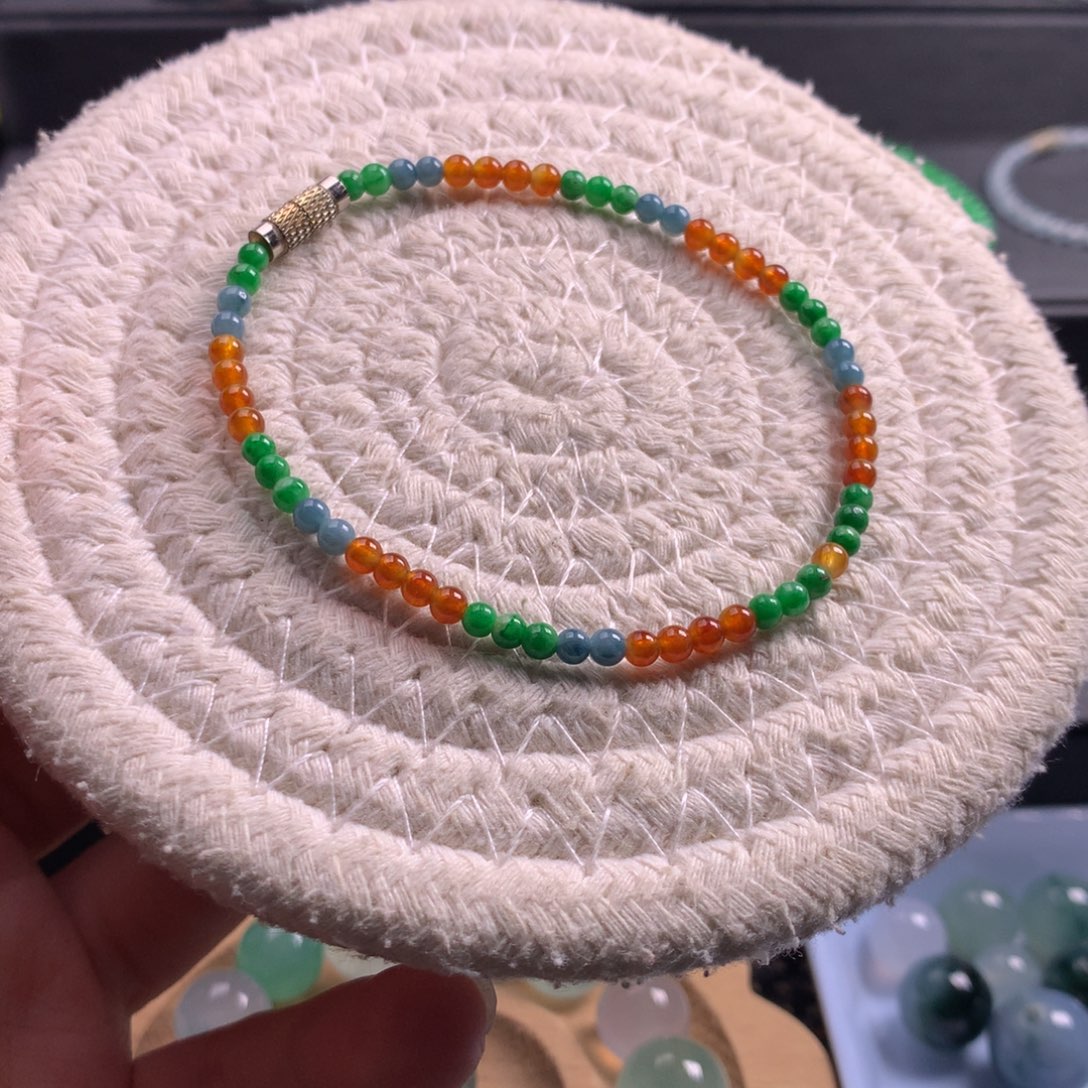 未镶嵌手链翡翠天然缅甸翡翠