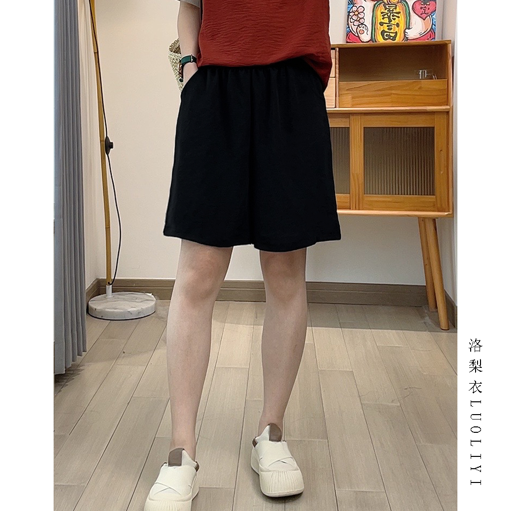 短裤女2025夏季新款宽松休闲五分裤时尚百搭显瘦薄款纯色高腰裤子