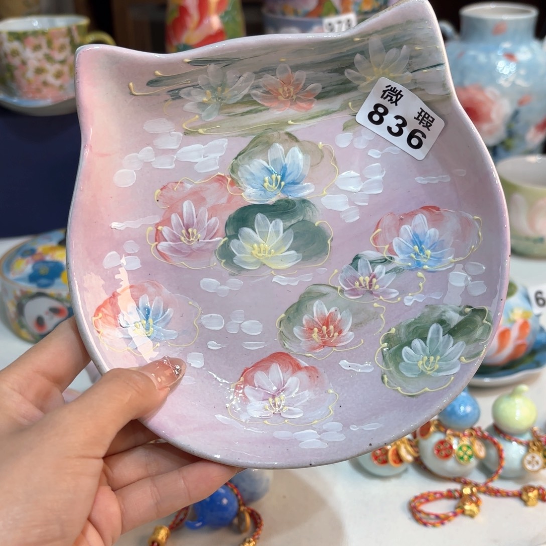 景德镇手绘高温釉下彩陶瓷茶具