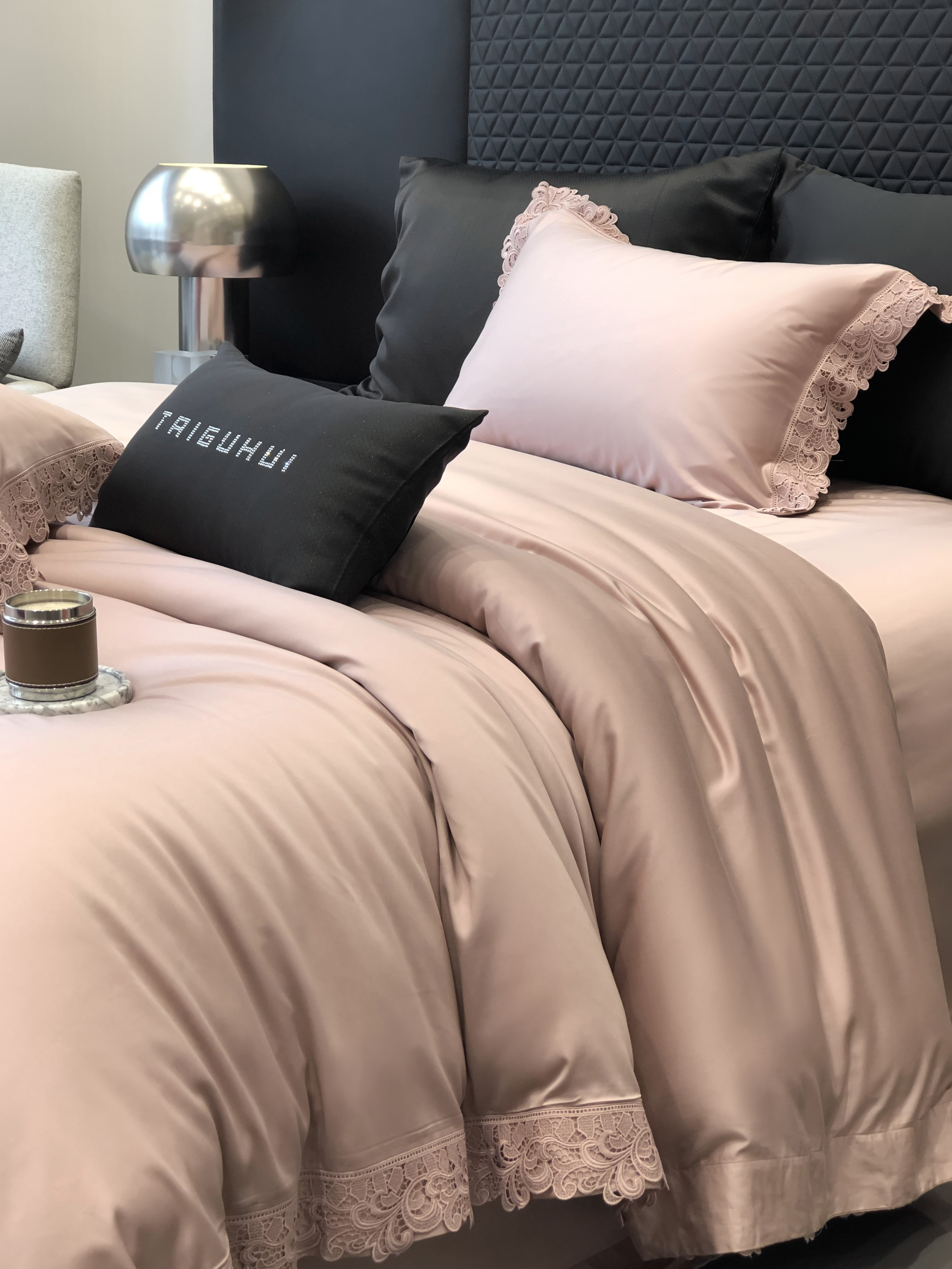 【巴黎晨曦】超细旦天丝棉磨毛四件套轻奢陶瓷磨毛不掉毛超柔工艺