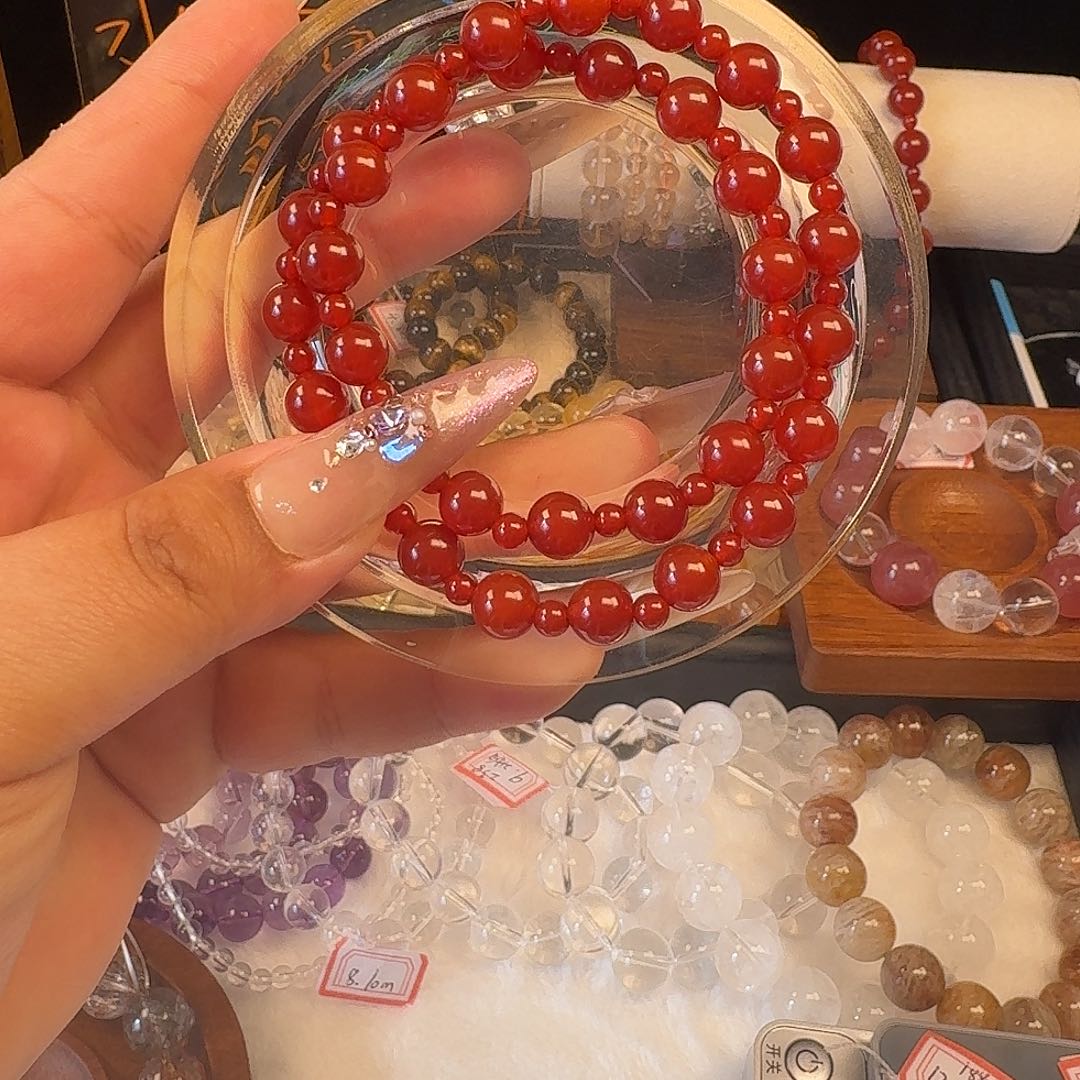 未镶嵌水晶手串8mm