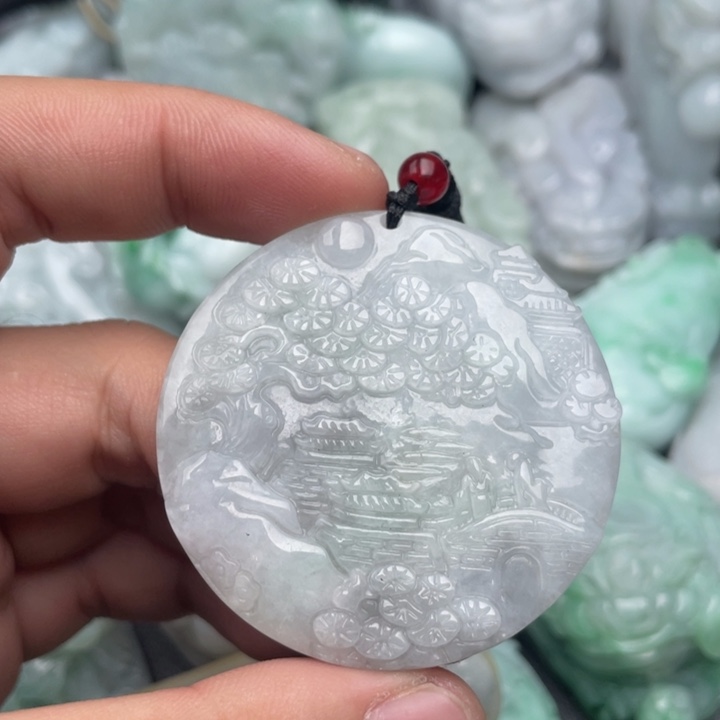 翡翠未镶嵌吊坠(不含链)