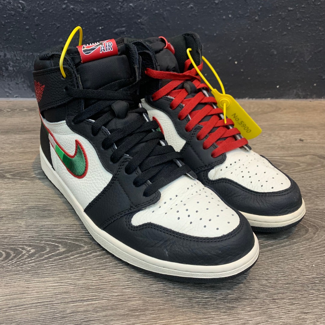 95新 45码AJ1体育画报 带原盒 成色不错 鞋底纹路看得到/5900