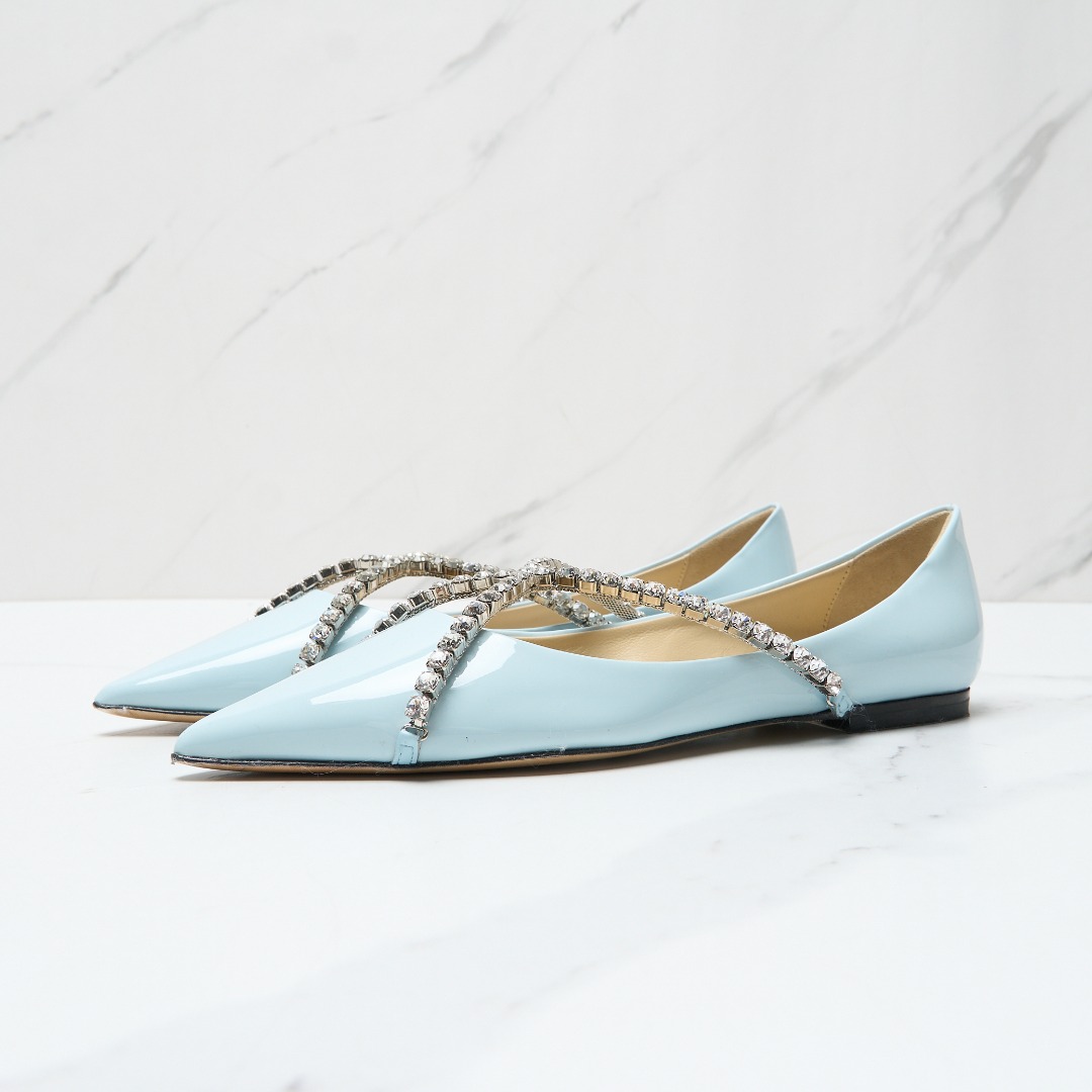 Jimmy Choo女士GENEVI FLAT平底鞋JCGS00385