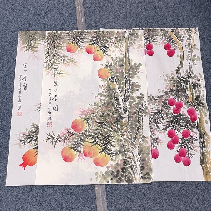 国画纯手绘字画宣纸