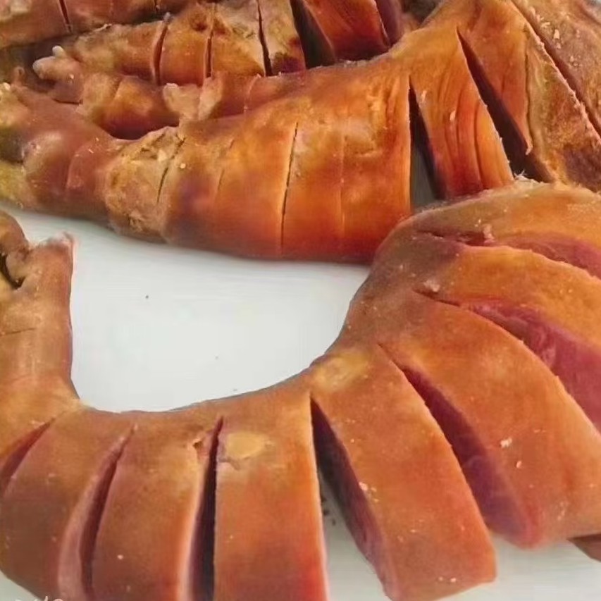 正宗土家烟熏腊猪蹄农村散养土猪柴火烟熏腊猪脚整只