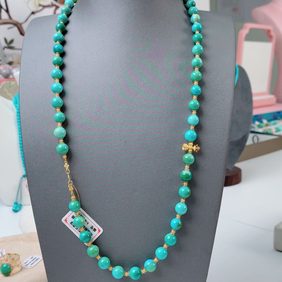 绿松石其他18K金镶嵌