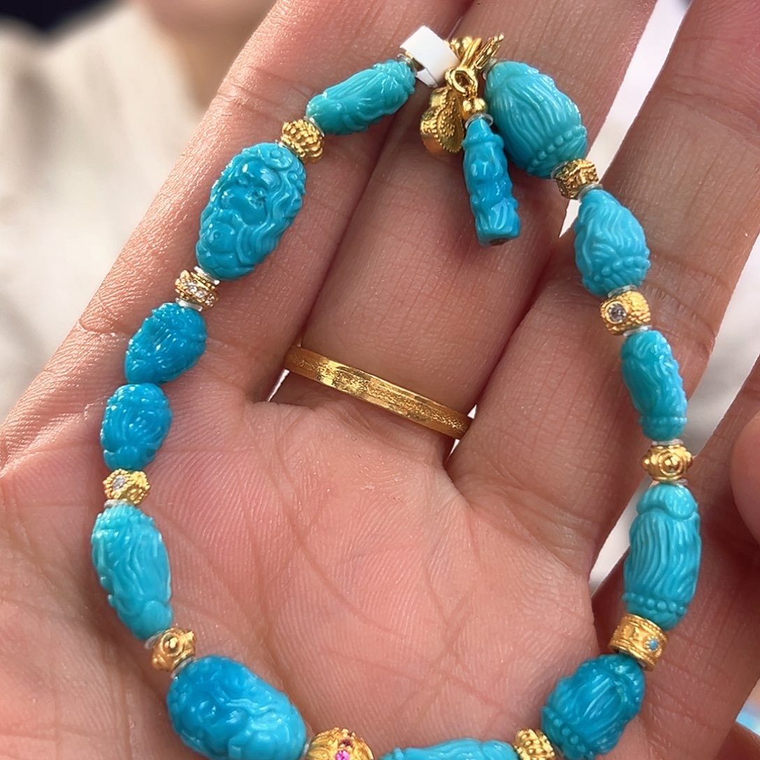 绿松石珠宝奇石未镶嵌