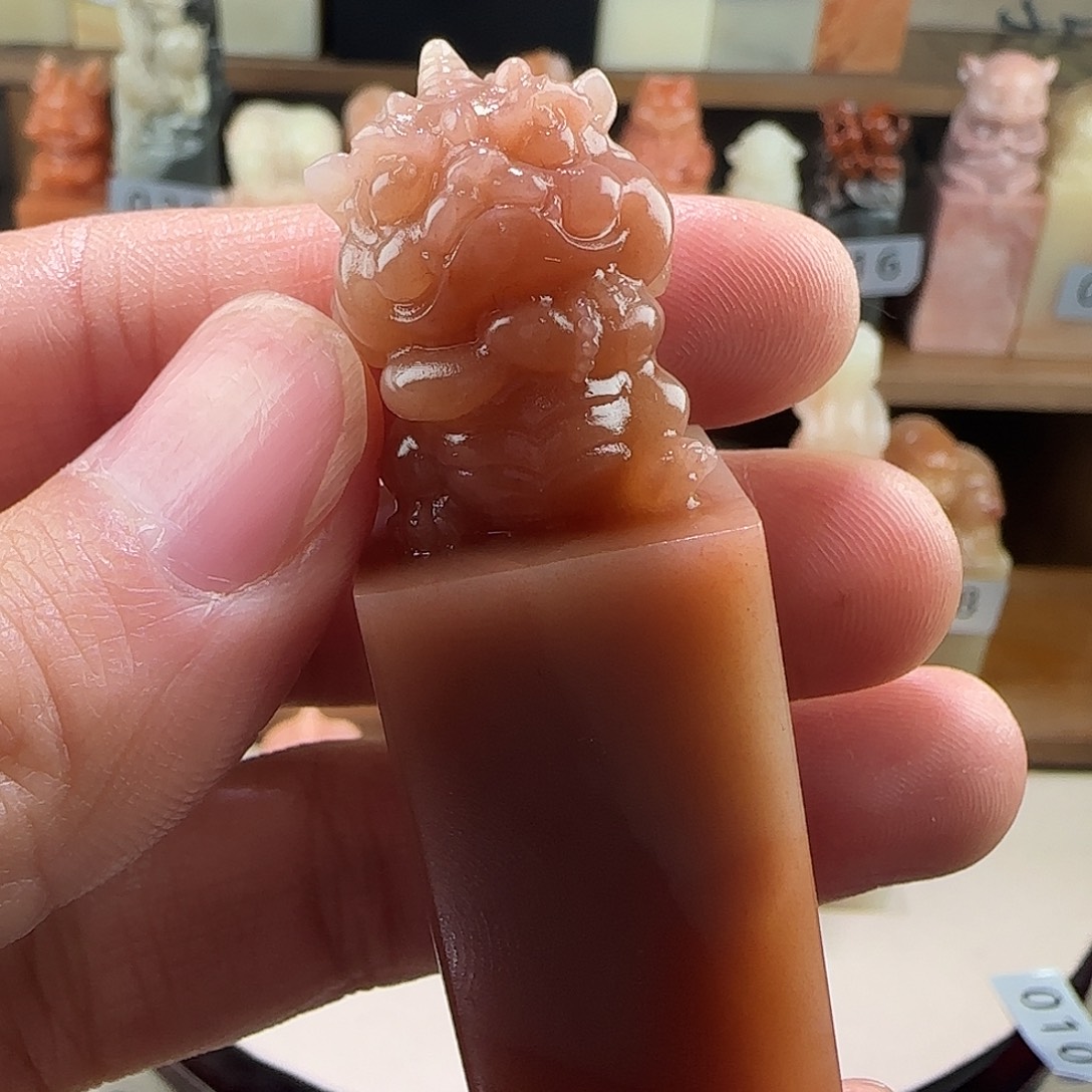 寿山石印石029老挝保利石印章