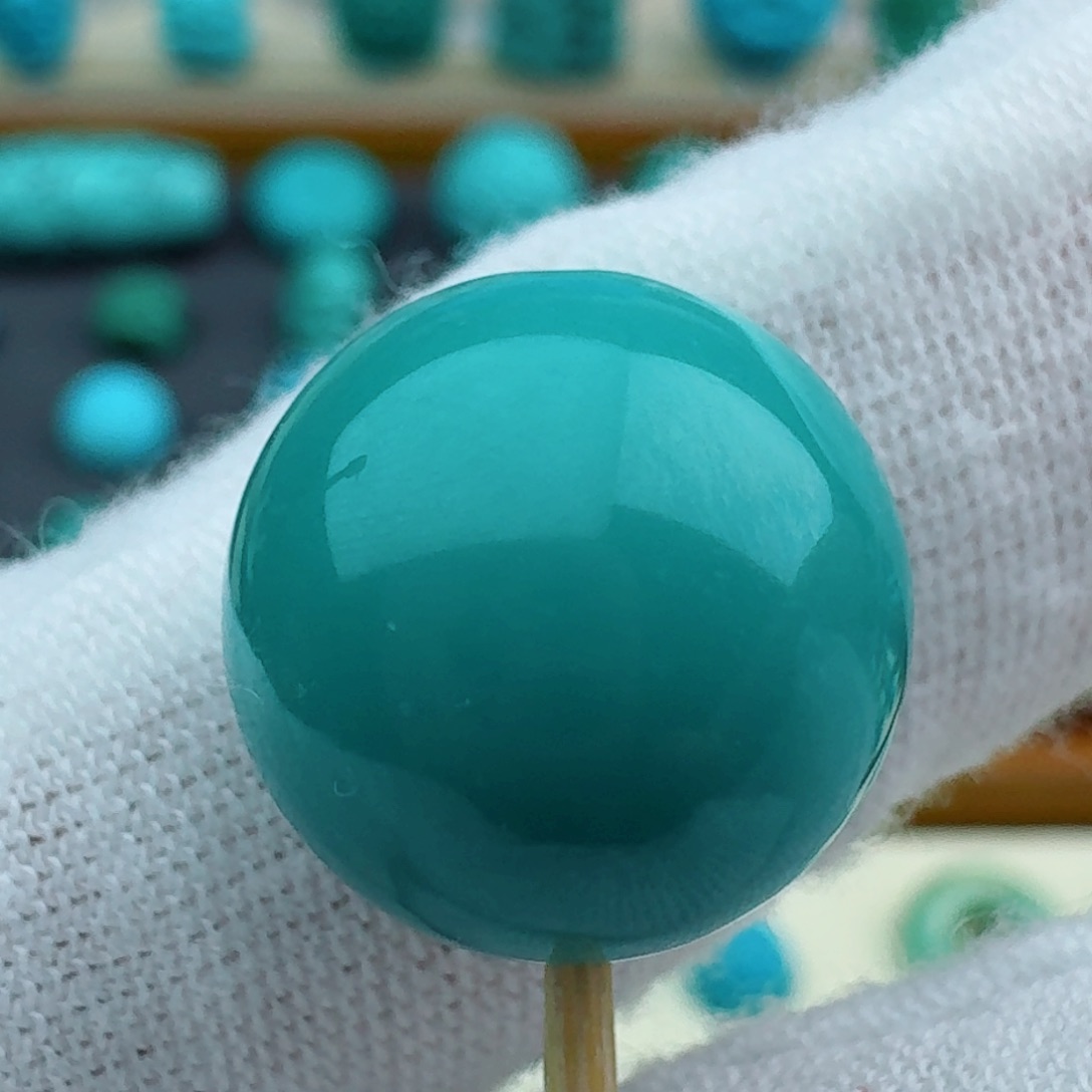 绿松石圆珠14.4未镶嵌