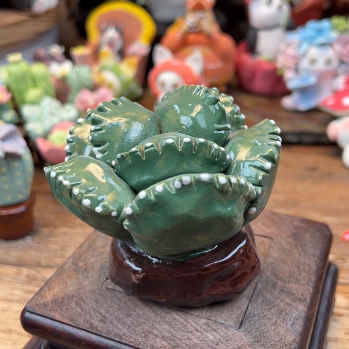 陶摆件小镇青花每日有新品