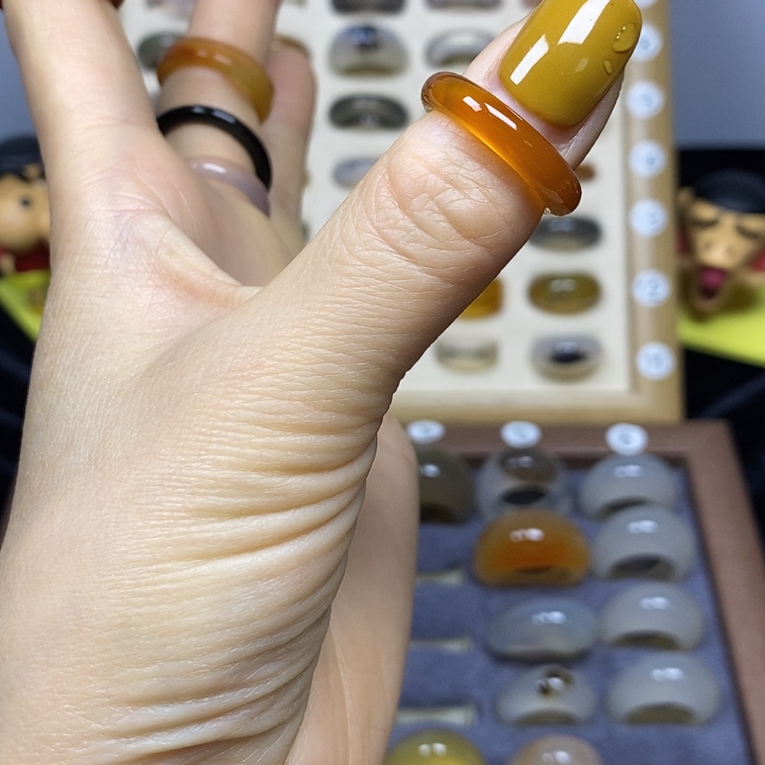 玛瑙/玉髓合金戒指港码14