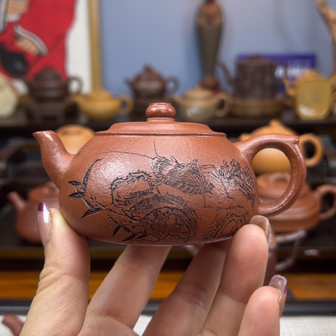 紫砂茶壶L****^紫砂茶具半手工制作