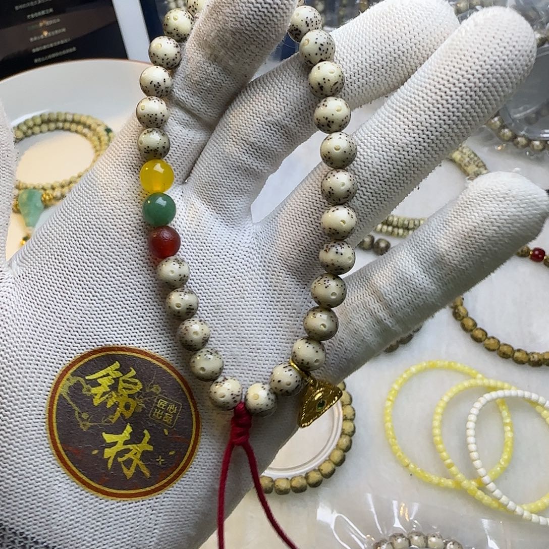 龙***叔手串星月菩提月留白