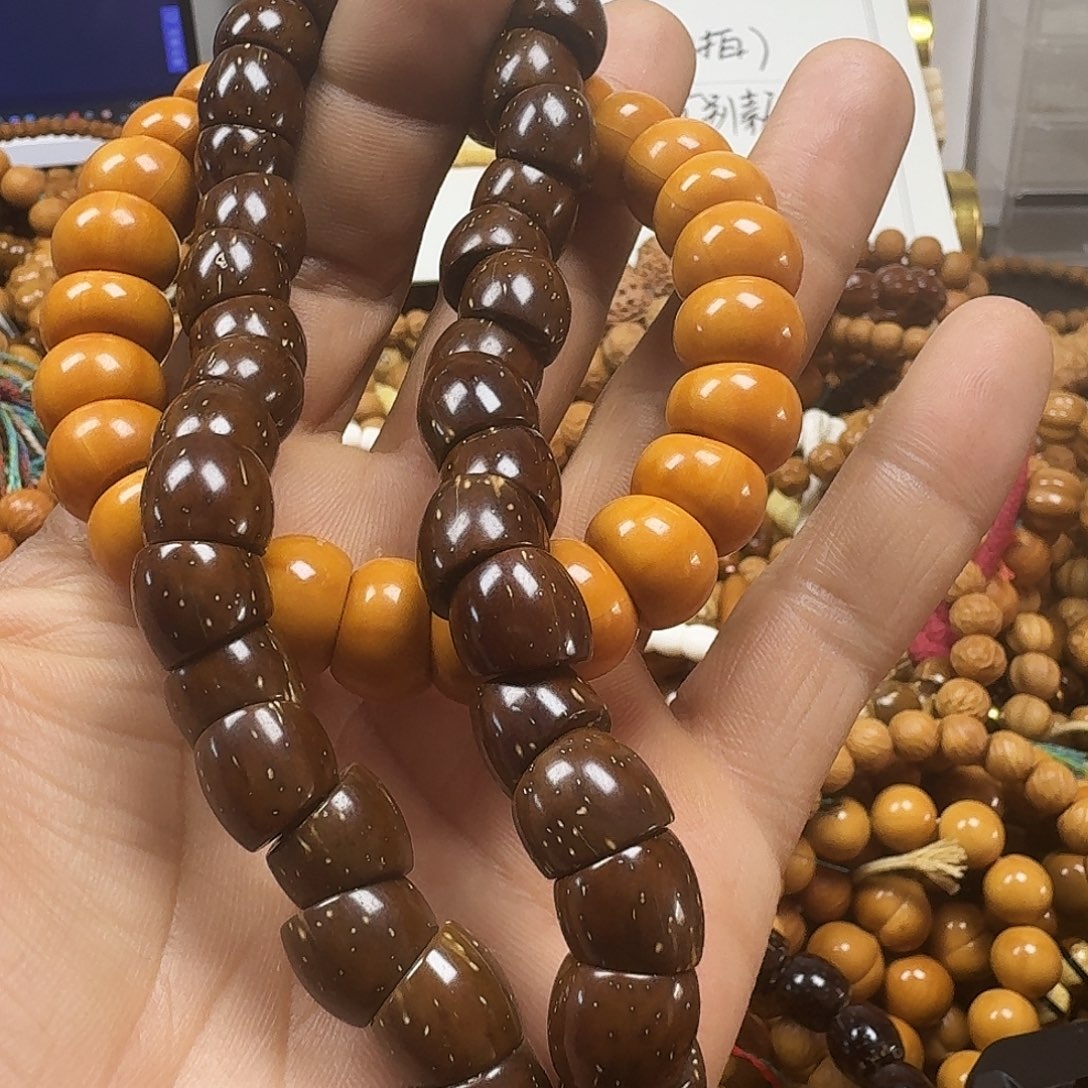 野***V猴头核桃吊坠手串两条